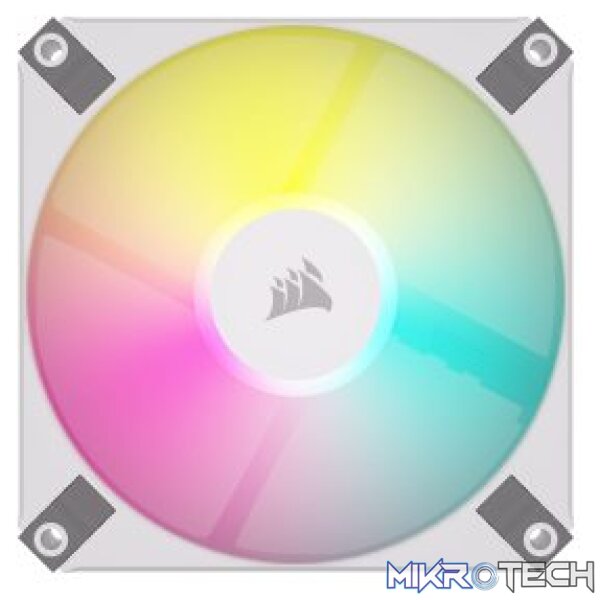 Corsair iCUE AF120 RGB Slim 120mm PWM 2000 RPM White Case Fan  Twin Pack - Image 2